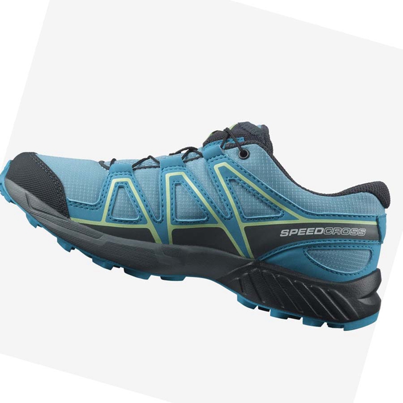 Kids' Salomon SPEEDCROSS Trail Running Shoes Blue | 01587-SHZO