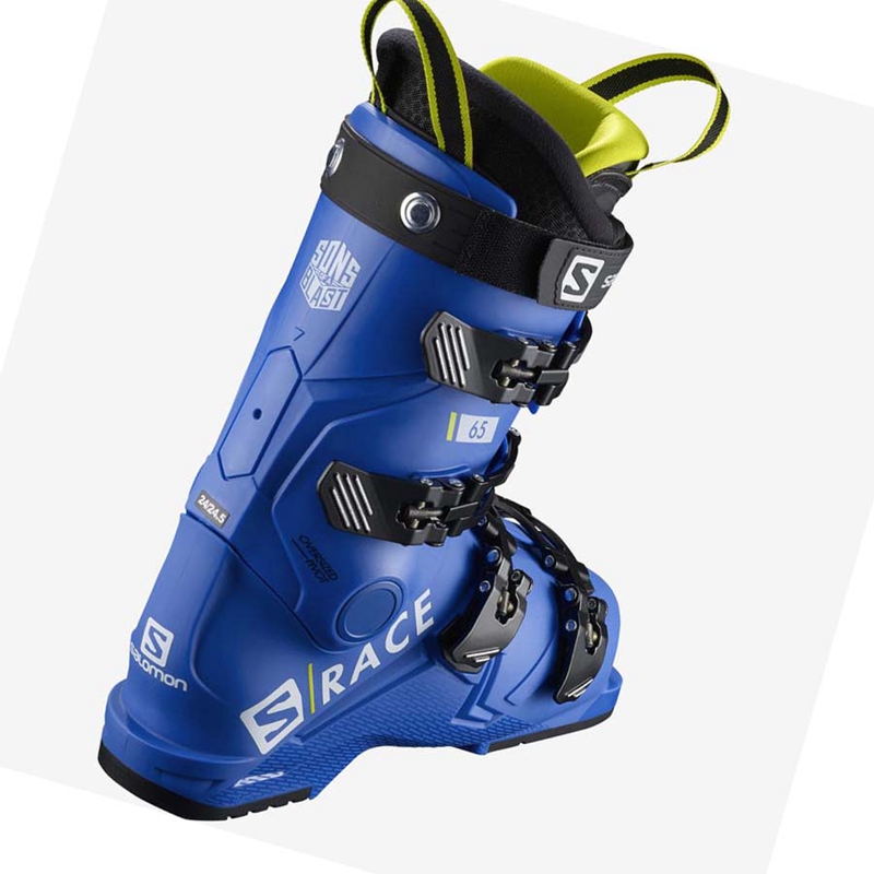 Kids' Salomon S/RACE 65 Ski Boots Blue | 97041-HXBY