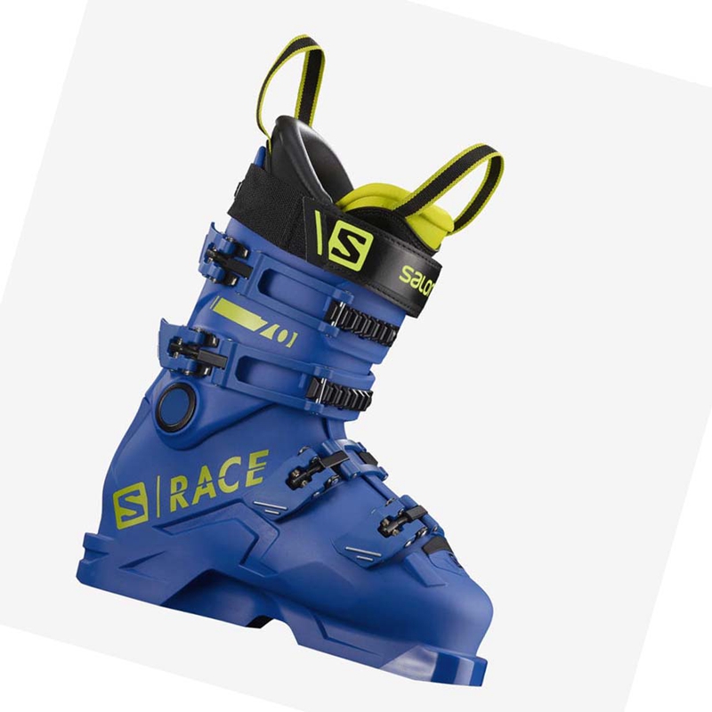 Kids\' Salomon S/RACE 70 Ski Boots Blue | 57209-CHPT