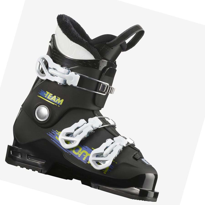 Kids\' Salomon TEAM T3 Ski Boots Black / White | 05648-REYV