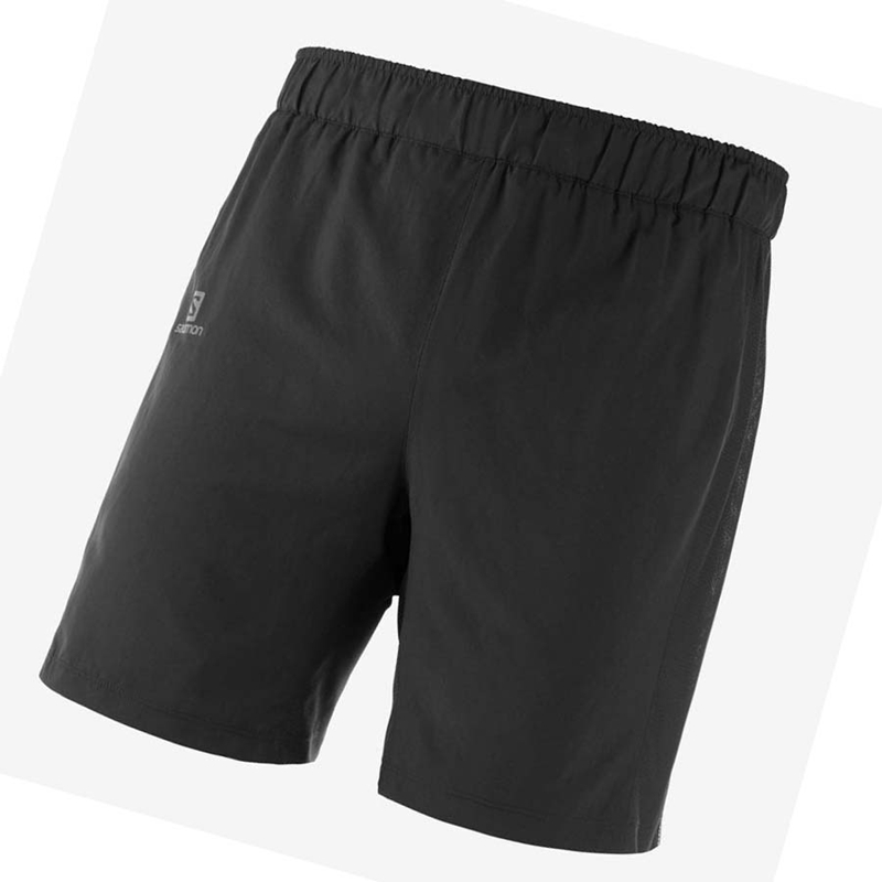 Men's Salomon AGILE 2IN1 Shorts Black | 08124-QCVB