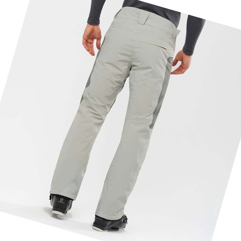 Men's Salomon BRILLIANT Ski Pants Olive | 89034-YOXJ