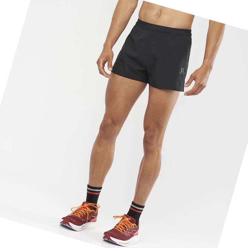 Men's Salomon CROSS 3'' Shorts Black | 83275-WODV