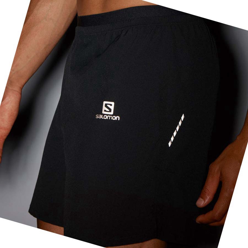 Men's Salomon CROSS 7'' NO LINER Shorts Black | 83946-AWGF