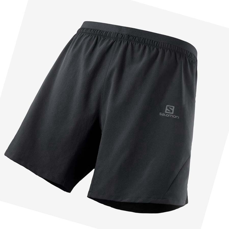 Men\'s Salomon CROSS 7\'\' NO LINER Shorts Black | 83946-AWGF