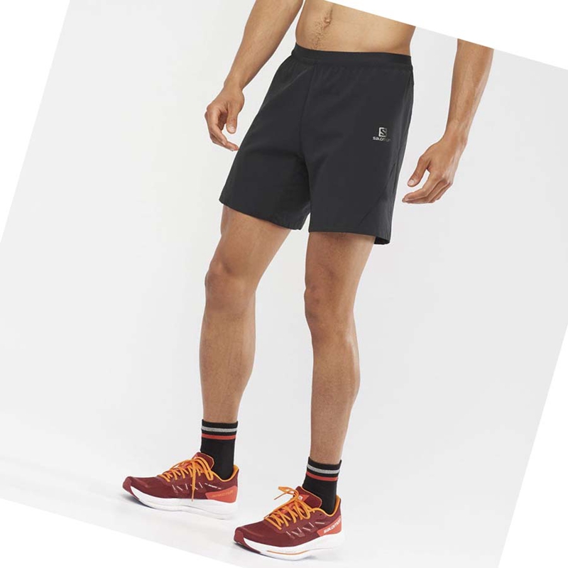 Men's Salomon CROSS 7'' Shorts Black | 10769-LHKV