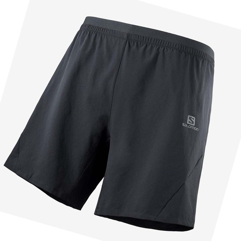 Men\'s Salomon CROSS 7\'\' Shorts Black | 10769-LHKV