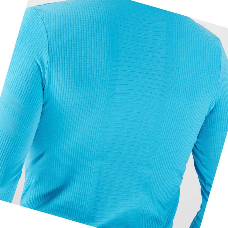 Men's Salomon ESSENTIAL SEAMLESS T Shirts Blue | 93841-IZFK