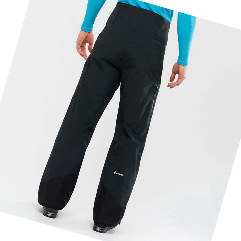 Men's Salomon GRAVITY GORE-TEX Ski Pants Black | 29073-DHCX