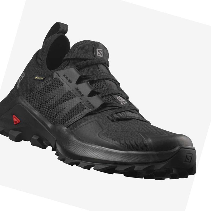 Men's Salomon MADCROSS GORE-TEX Trail Running Shoes Black | 79156-CFYK