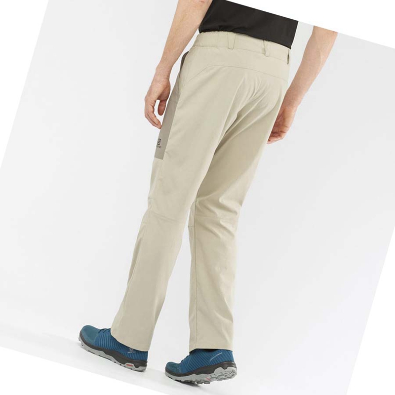 Men's Salomon OUTRACK Pants Brown | 02859-OWQX