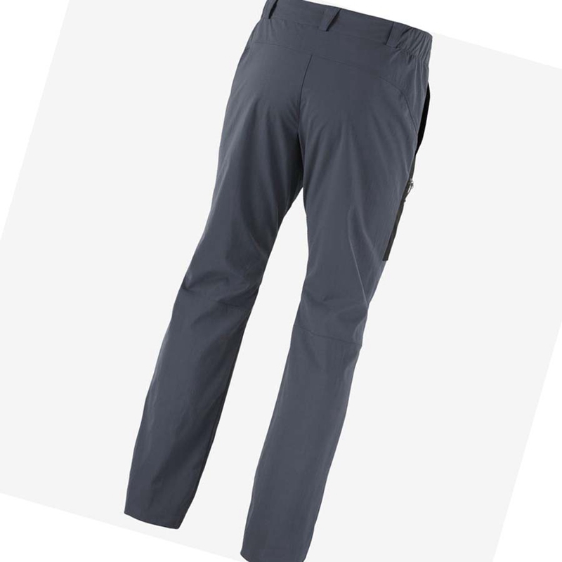 Men's Salomon OUTRACK Pants Grey | 70254-ZBDS