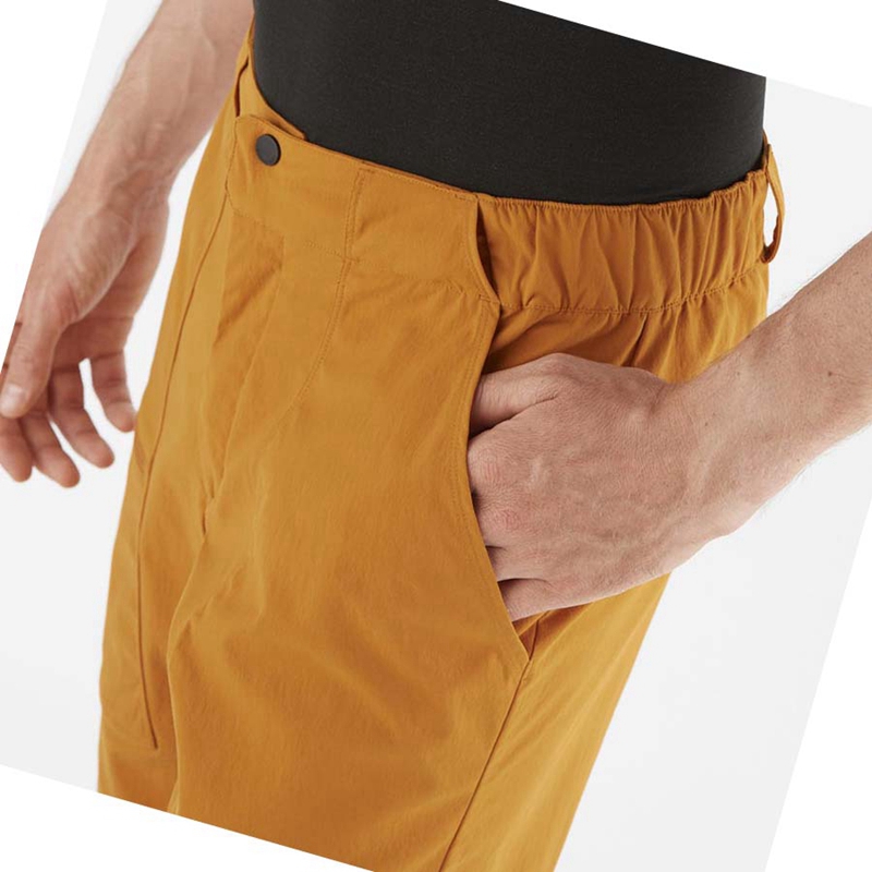 Men's Salomon OUTRACK Shorts Orange | 95104-WOKN