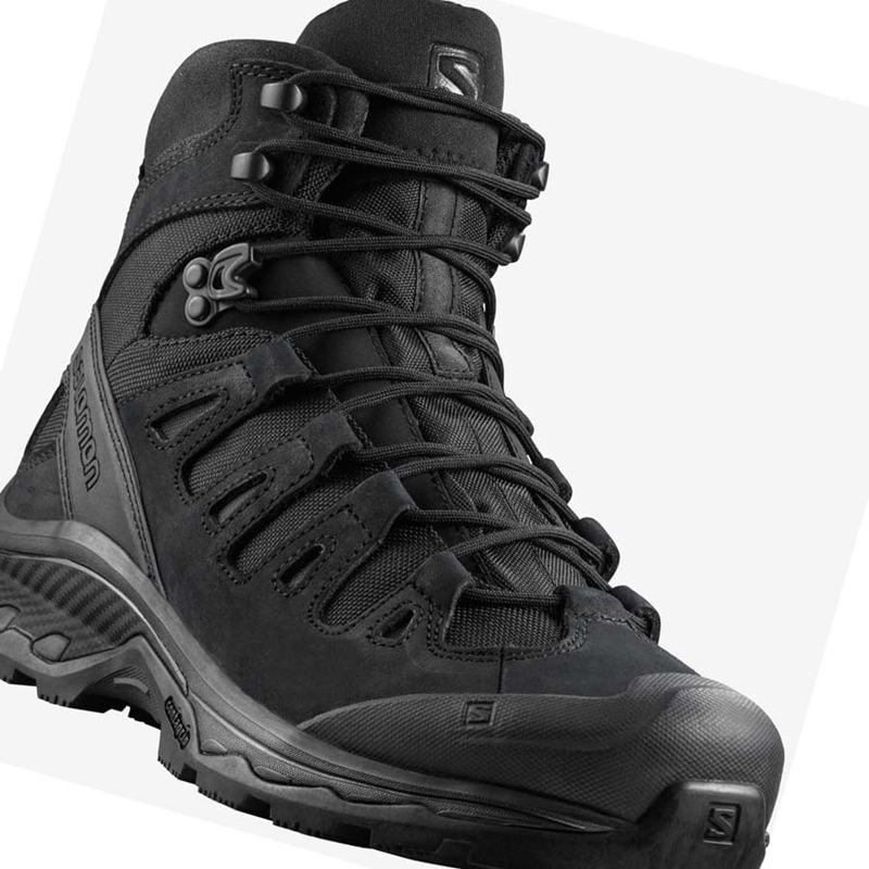 Men's Salomon QUEST 4D FORCES 2 EN Boots Black | 40379-FAQM