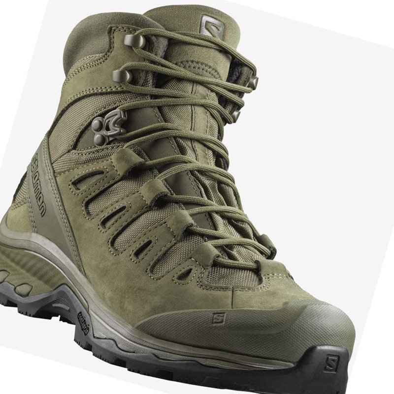 Men's Salomon QUEST 4D FORCES 2 EN Boots Green | 51206-MGPI