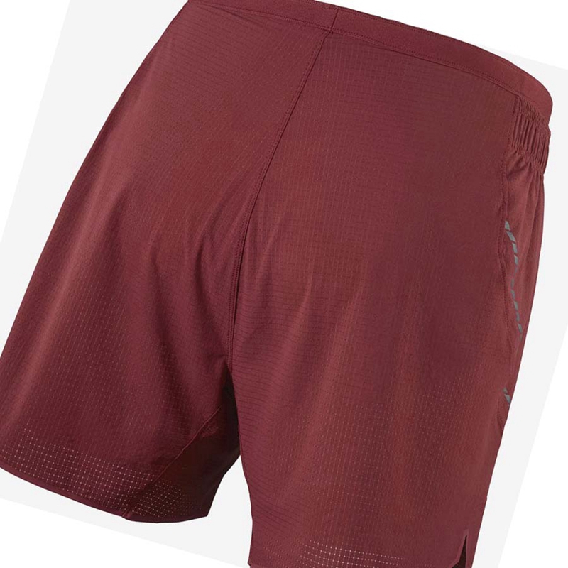 Men's Salomon SENSE AERO 5'' Shorts Red | 53790-JVDQ