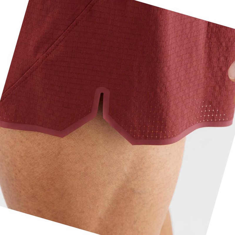 Men's Salomon SENSE AERO 5'' Shorts Red | 53790-JVDQ