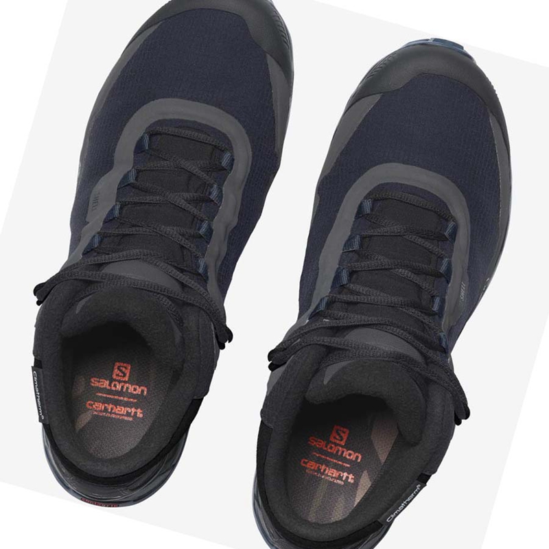 Men's Salomon SHELTER CSWP FOR CARHARTT WIP Sneakers Black / Grey | 18394-JWCH