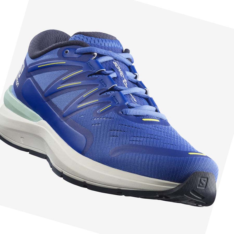 Men's Salomon SONIC 4 Confidence Running Shoes Blue | 51892-TXRY