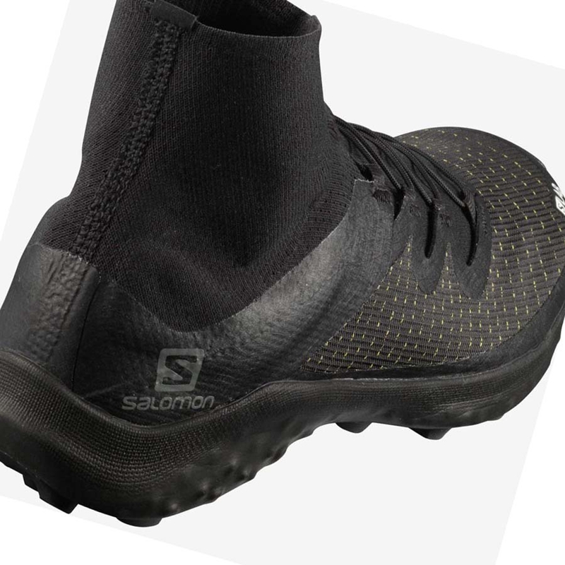 Men's Salomon S/LAB CROSS Trail Running Shoes Black | 26037-GHDS