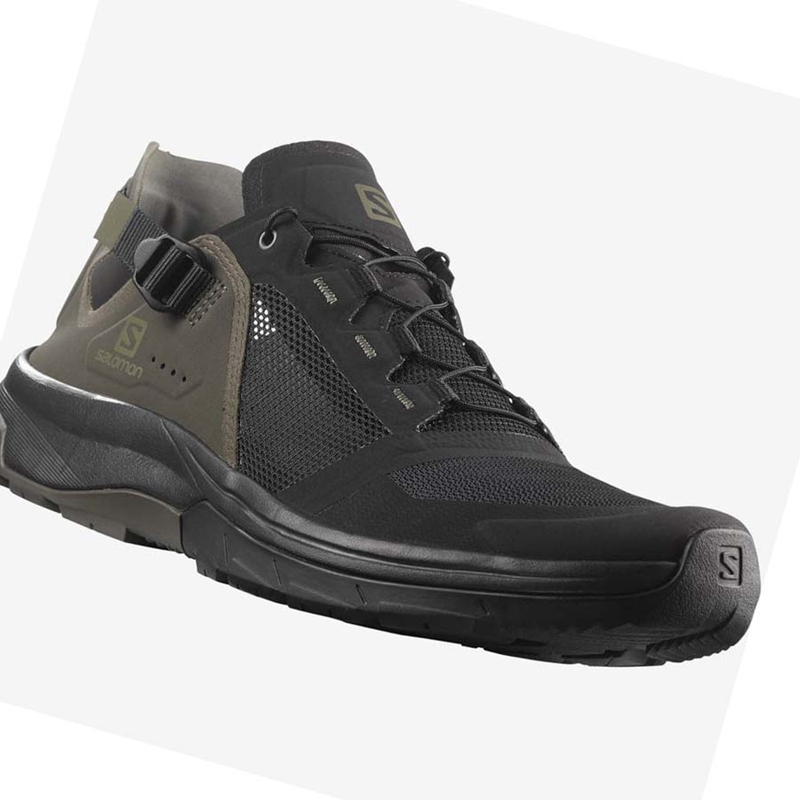 Men's Salomon TECH AMPHIB 4 Water Shoes Black / Grey | 73586-PIEU