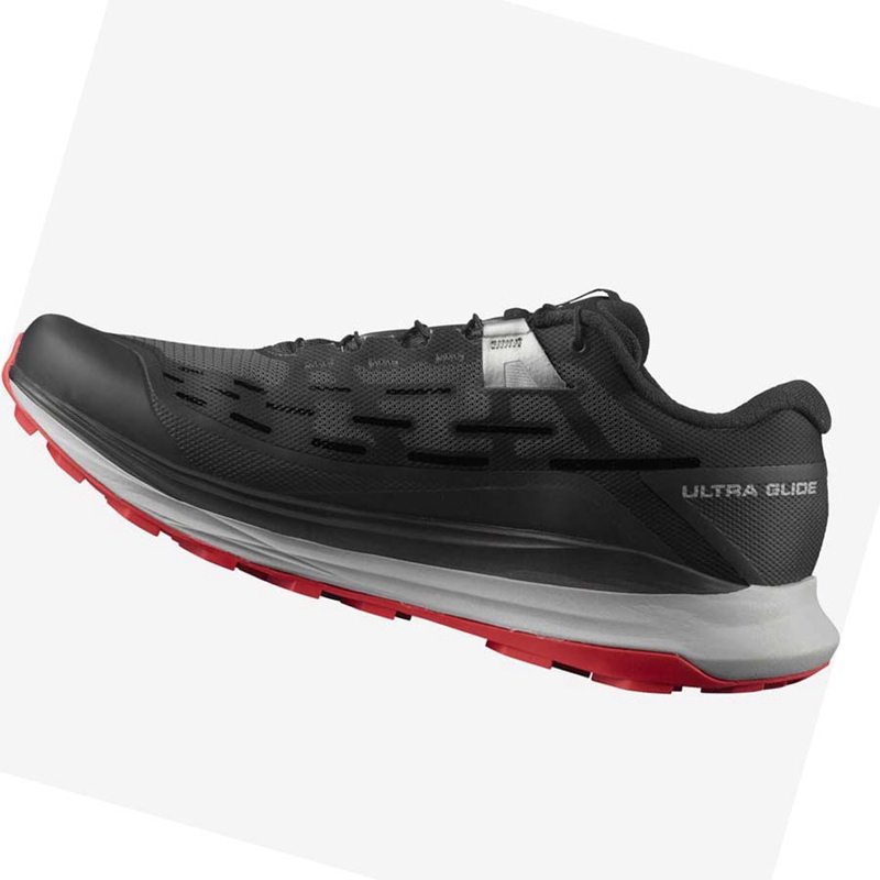 Men's Salomon ULTRA GLIDE Trail Running Shoes Black | 96102-RQYH