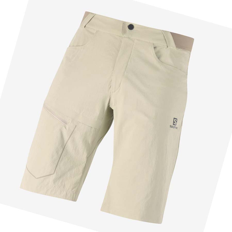 Men\'s Salomon WAYFARER Shorts Beige | 19207-EVSQ