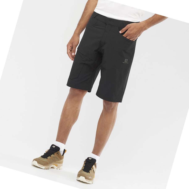 Men's Salomon WAYFARER Shorts Black | 39087-TLWJ