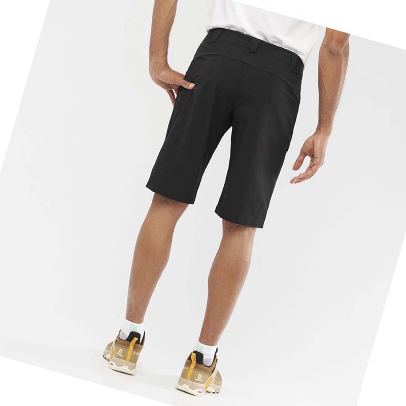 Men's Salomon WAYFARER Shorts Black | 39087-TLWJ