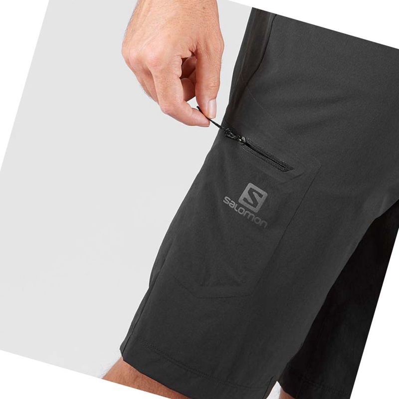 Men's Salomon WAYFARER Shorts Black | 91058-JCZR