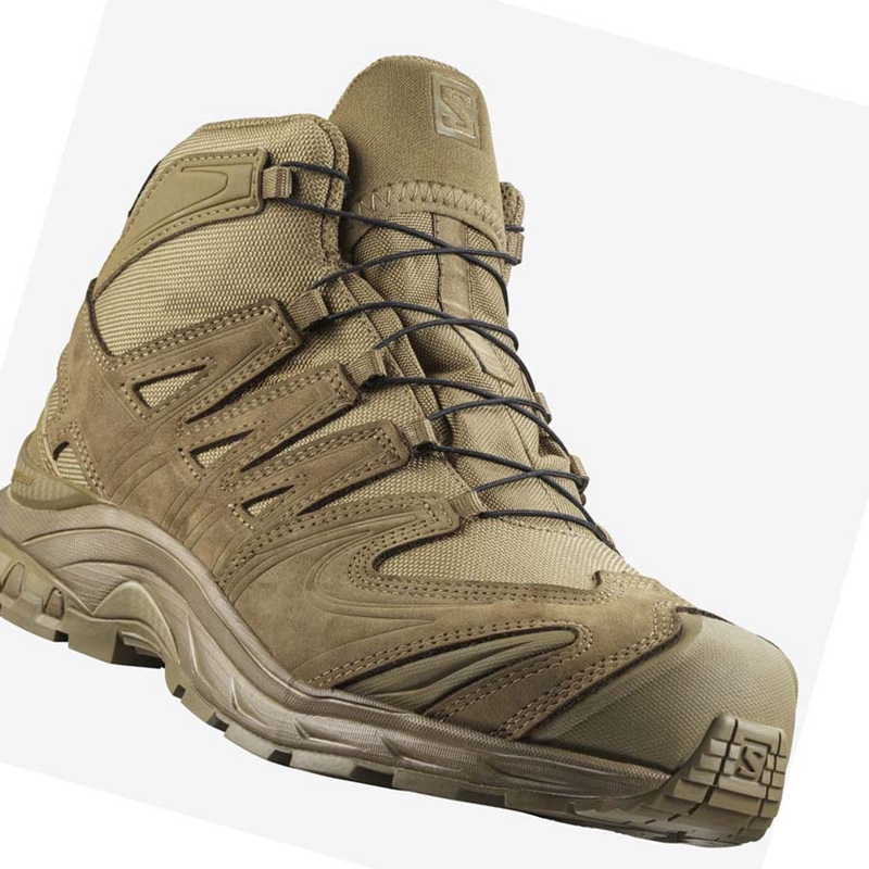 Men's Salomon XA FORCES MID GORE-TEX Boots Brown | 09482-TSEM