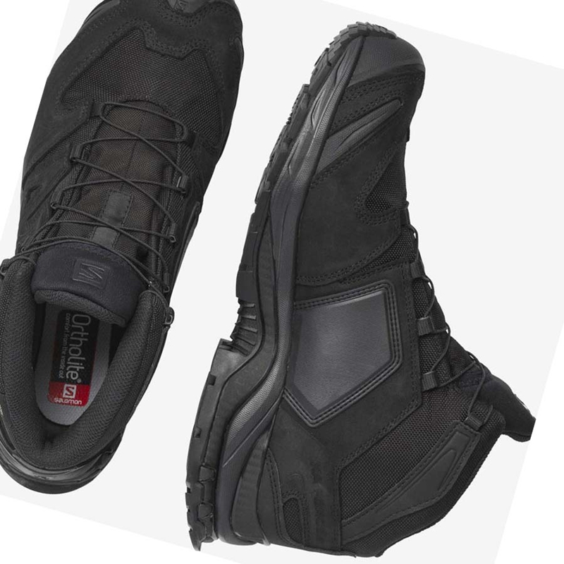 Men's Salomon XA FORCES MID GORE-TEX EN Boots Black | 16480-OHEK