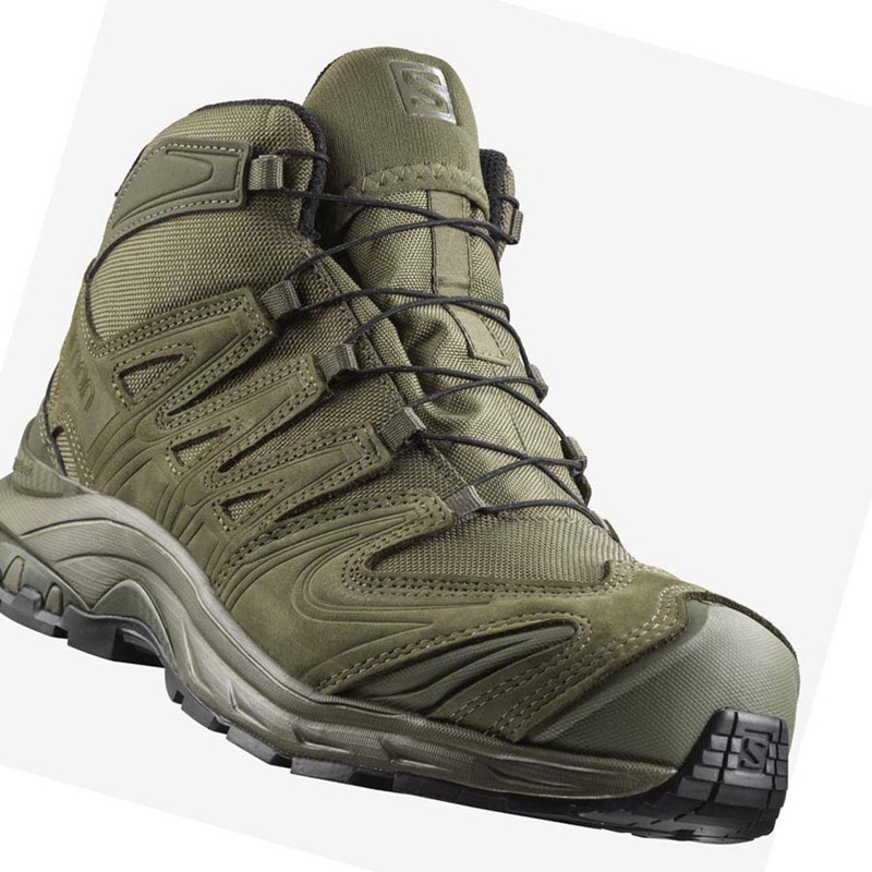 Men's Salomon XA FORCES MID GORE-TEX EN Boots Olive | 41876-AZMU