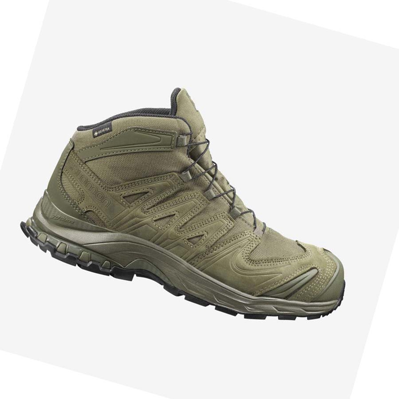 Men\'s Salomon XA FORCES MID GORE-TEX EN Boots Olive | 41876-AZMU