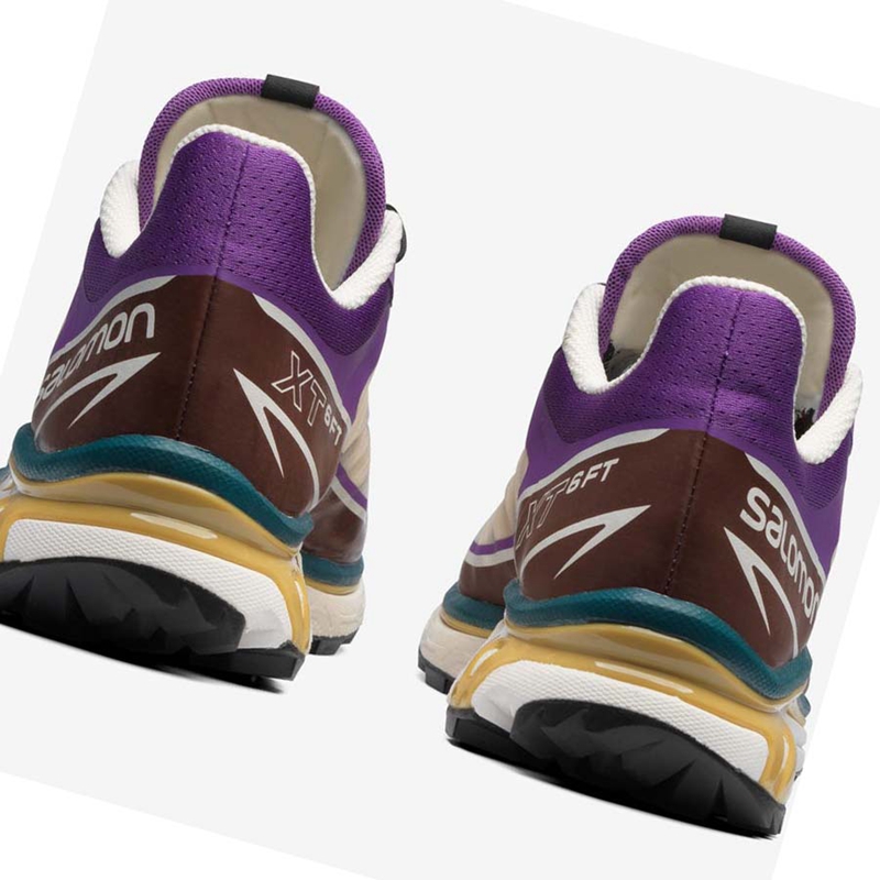 Men's Salomon XT-6 FT Sneakers Purple / Chocolate | 90731-VBNE