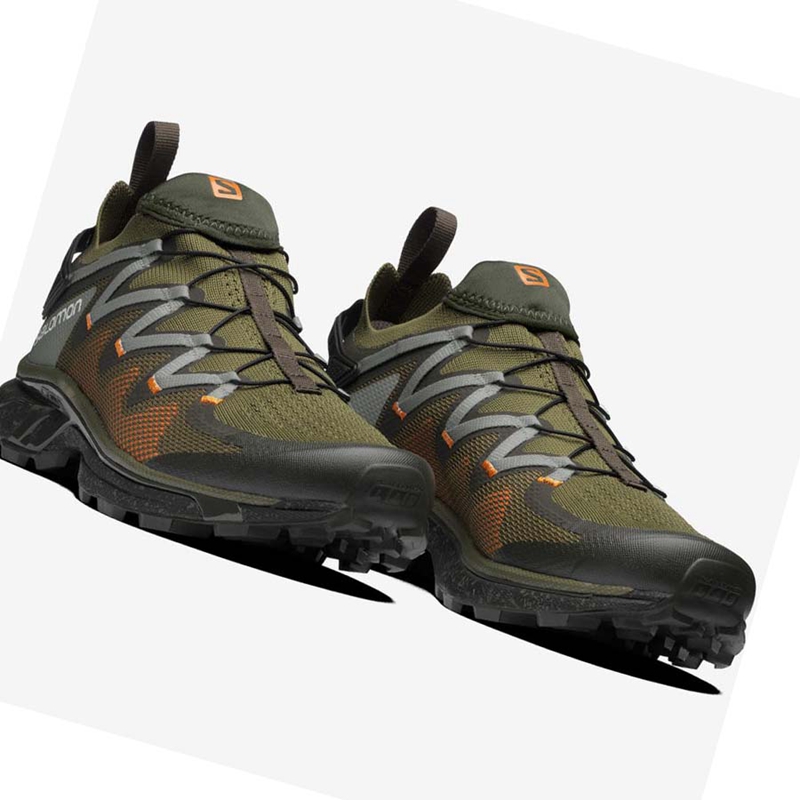 Men's Salomon XT-RUSH Sneakers Olive | 26145-RFIK