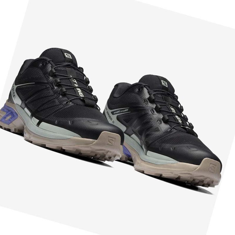 Men's Salomon XT-WINGS 2 Sneakers Black / Blue | 23854-EQVK