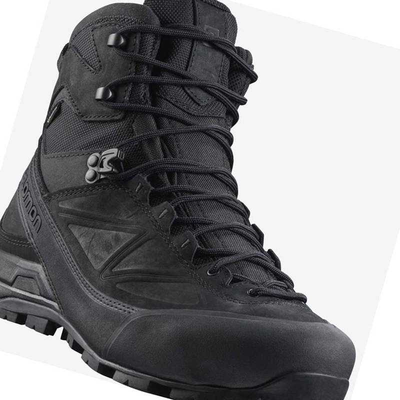 Men's Salomon X ALP GORE-TEX FORCES Boots Black | 23709-KSGO