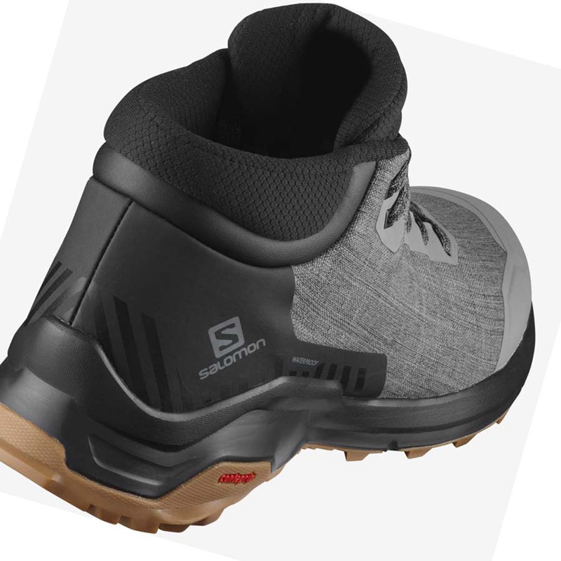 Men's Salomon X REVEAL CHUKKA CLIMASALOMON™ WATERPROOF Winter Boots Grey | 27396-GKDW