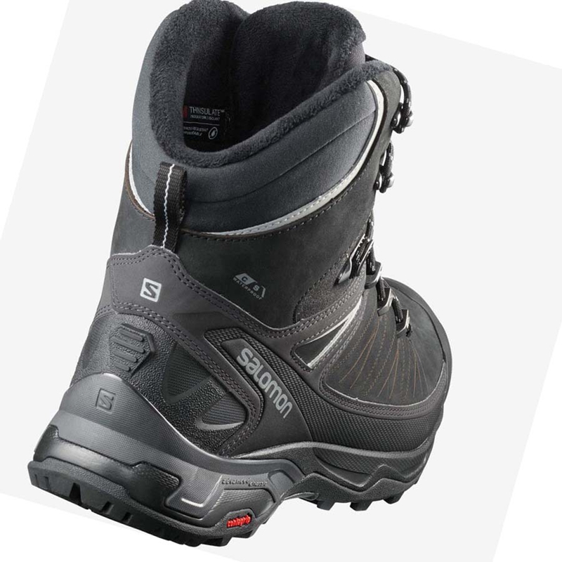 Men's Salomon X ULTRA WINTER CLIMASALOMON™ WATERPROOF 2 Winter Boots Black | 51632-YKFH