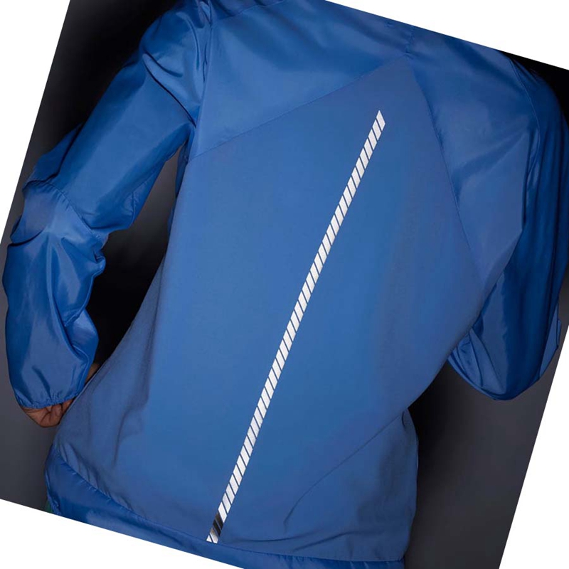 Women's Salomon BONATTI CROSS WIND WINDBREAKERS Jackets Blue | 74015-VQCB