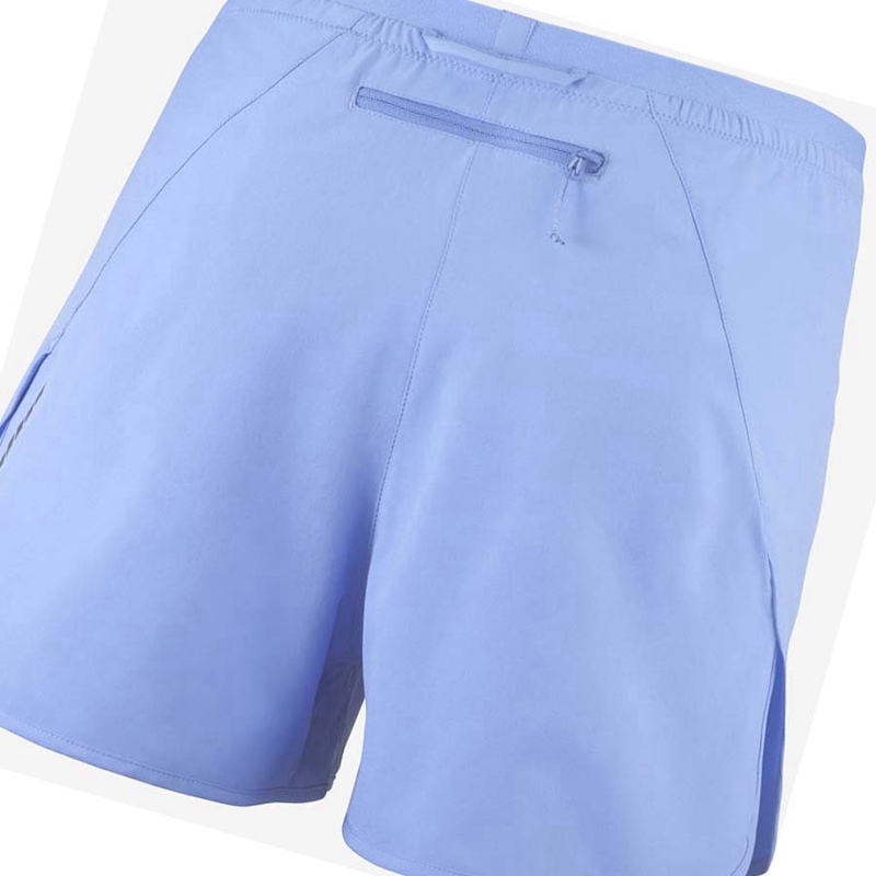 Women's Salomon CROSS 3'' Shorts Blue | 64527-OHRX