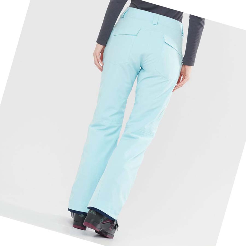 Women's Salomon EDGE Ski Pants Mint | 95374-XCGV