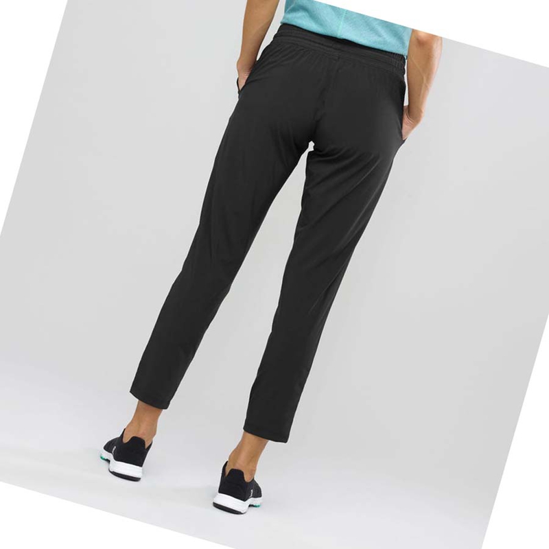 Women's Salomon ESSENTIAL LIGHT Pants Black | 32014-ZTNH