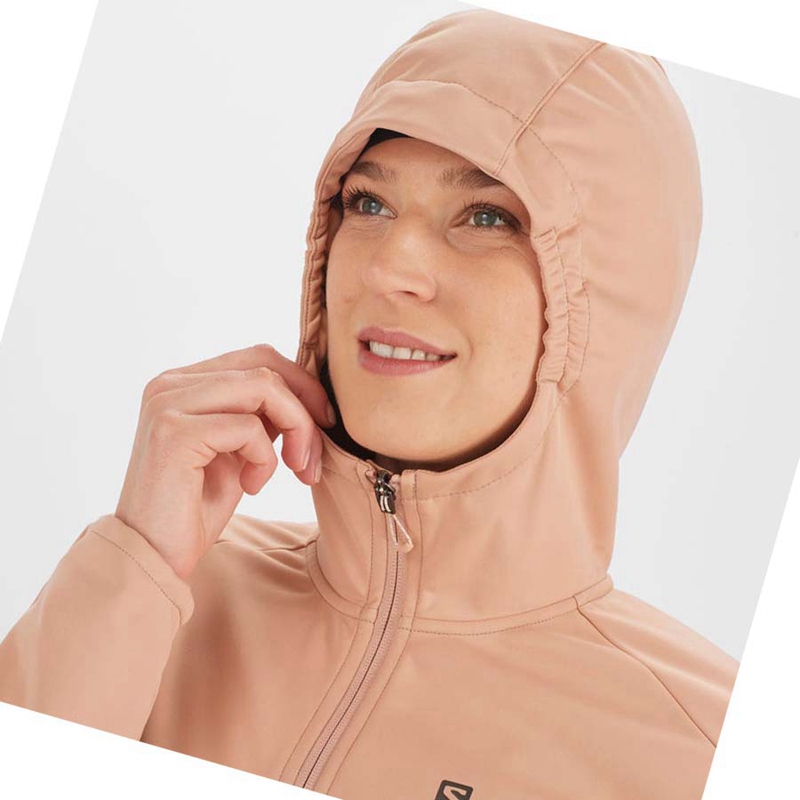 Women's Salomon GORE TEX INFINIUM™ WINDSTOPPER® Jackets Pink | 97183-PXUR