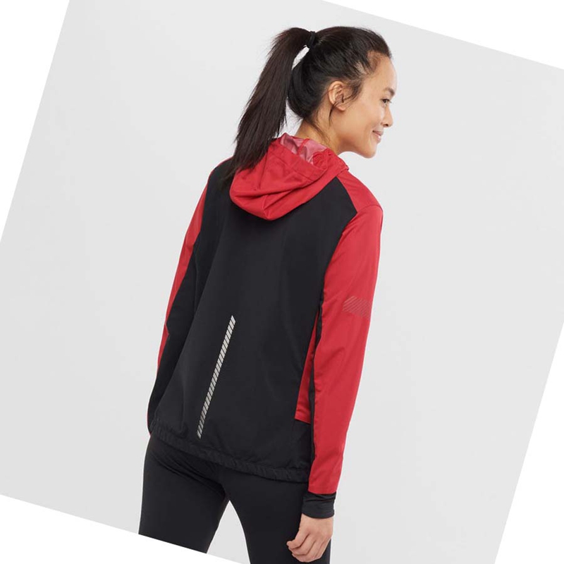 Women's Salomon LIGHT SHELL Jackets Red | 09341-YJAI