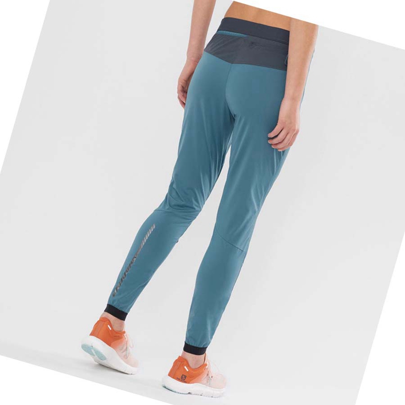 Women's Salomon LIGHT SHELL Pants Blue | 35709-ZXVG