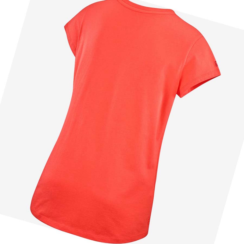 Women's Salomon OUTLIFE SCOOP HEM TEE W T Shirts Orange | 35297-DKEH