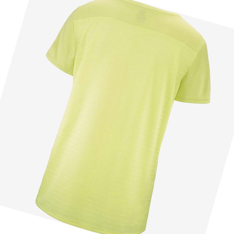 Women's Salomon OUTLINE SUMMER T Shirts Mint | 48269-RVFZ