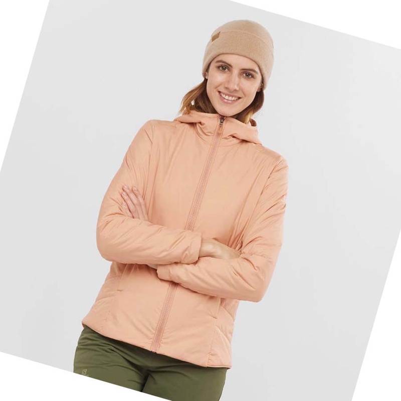 Women's Salomon OUTRACK INSULATED Jackets Pink | 13602-MPEW